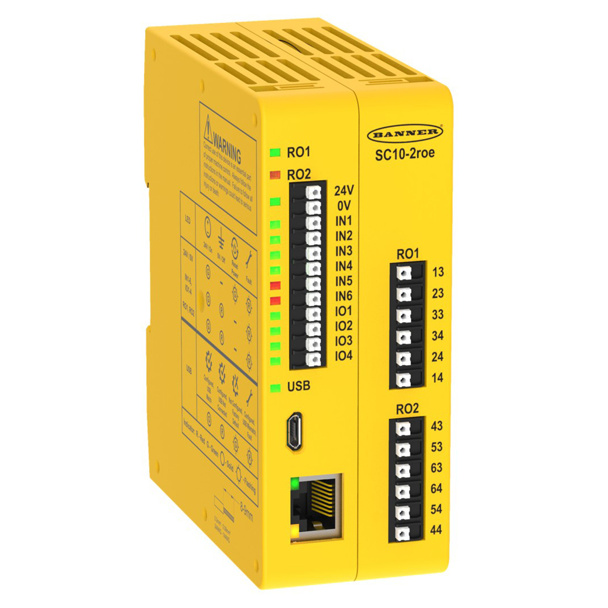 BANNER SC10 SERIES SAFETY CONTROLLER / RELAY HYBRID