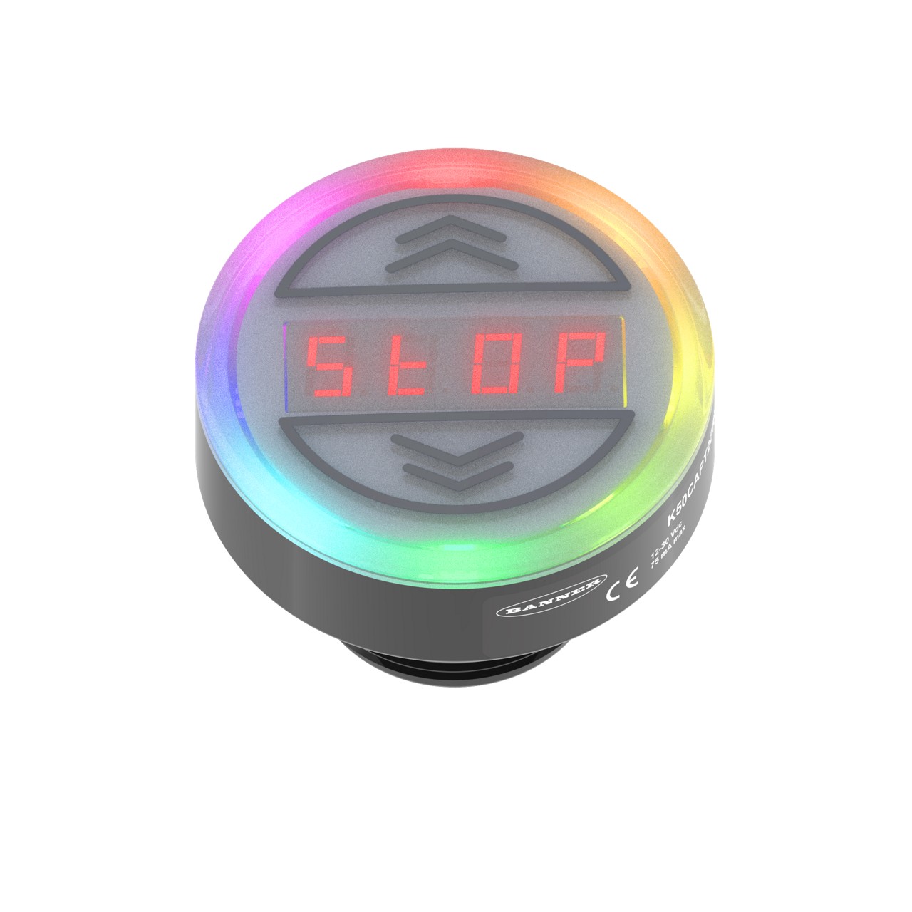 BANNER K50 PRO SERIES 50 MM PROGRAMMABLE MULTICOLOR TOUCH BUTTON