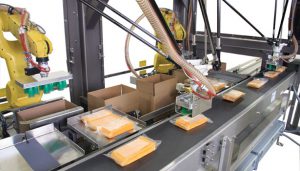 A Staubli robot helps to increase productivity within the food industry.