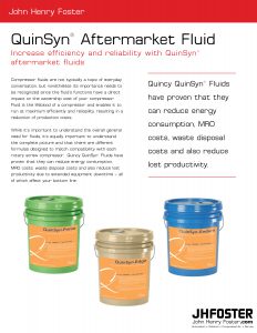Increase efficiency and reliability with QuinSyn aftermarket fluid.