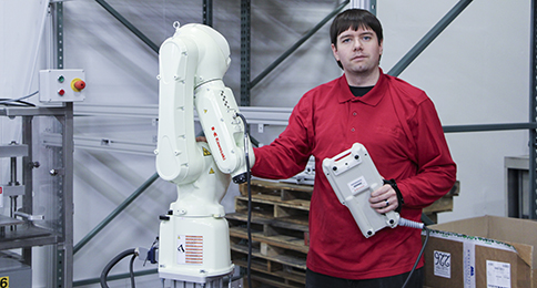 James Kirk possesses with a robot at JHFoster