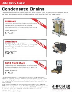 Flyer on Condensate Drains