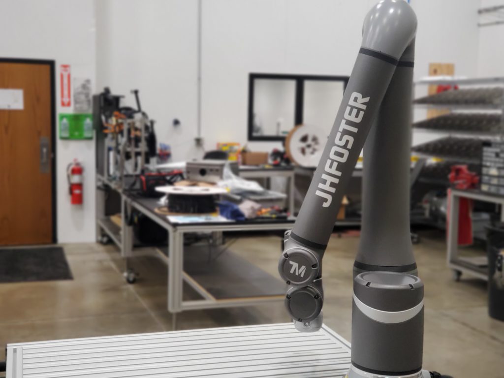 Techman Cobot in warehouse