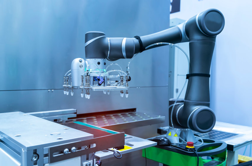 Industrial Robot-Cobot in the workplace