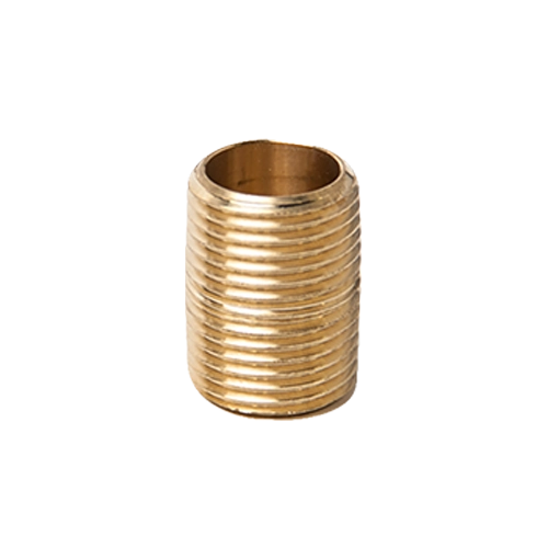 Close Nipple – ¼" Brass