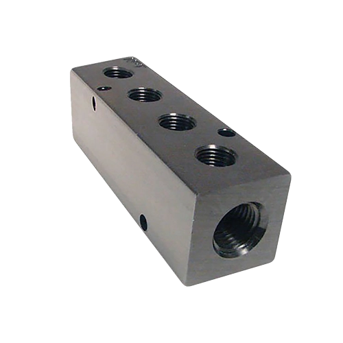 Dual-Port Manifold – ⅜" NPT Inlet, Dual ¼" Outlets