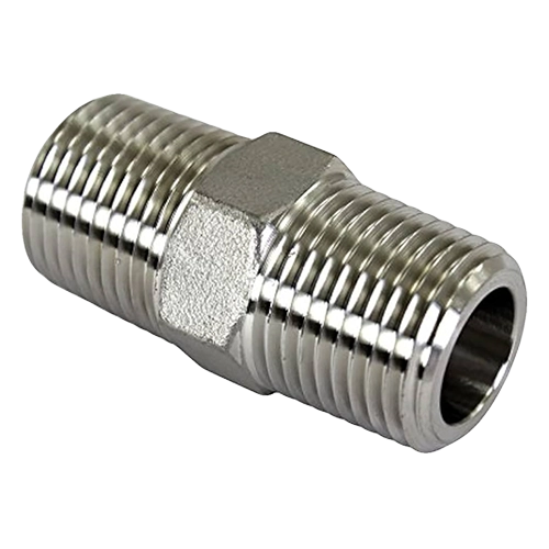 Hex Nipple – ½" NPT Steel