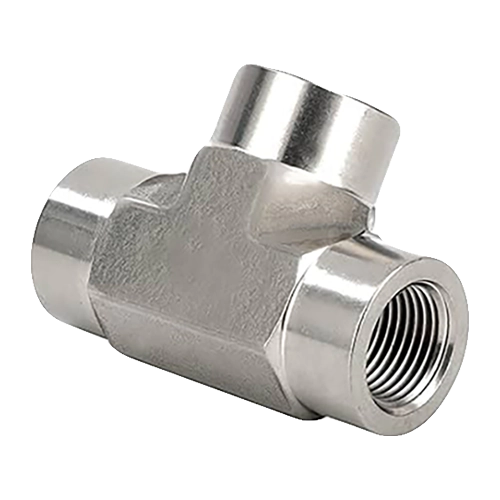 Tee Connector – ¼" NPT, Forged Steel