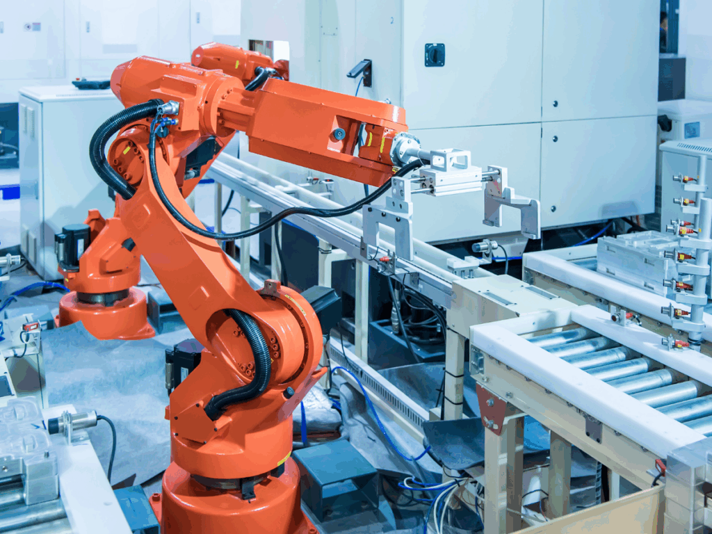 Pick and place line robot
