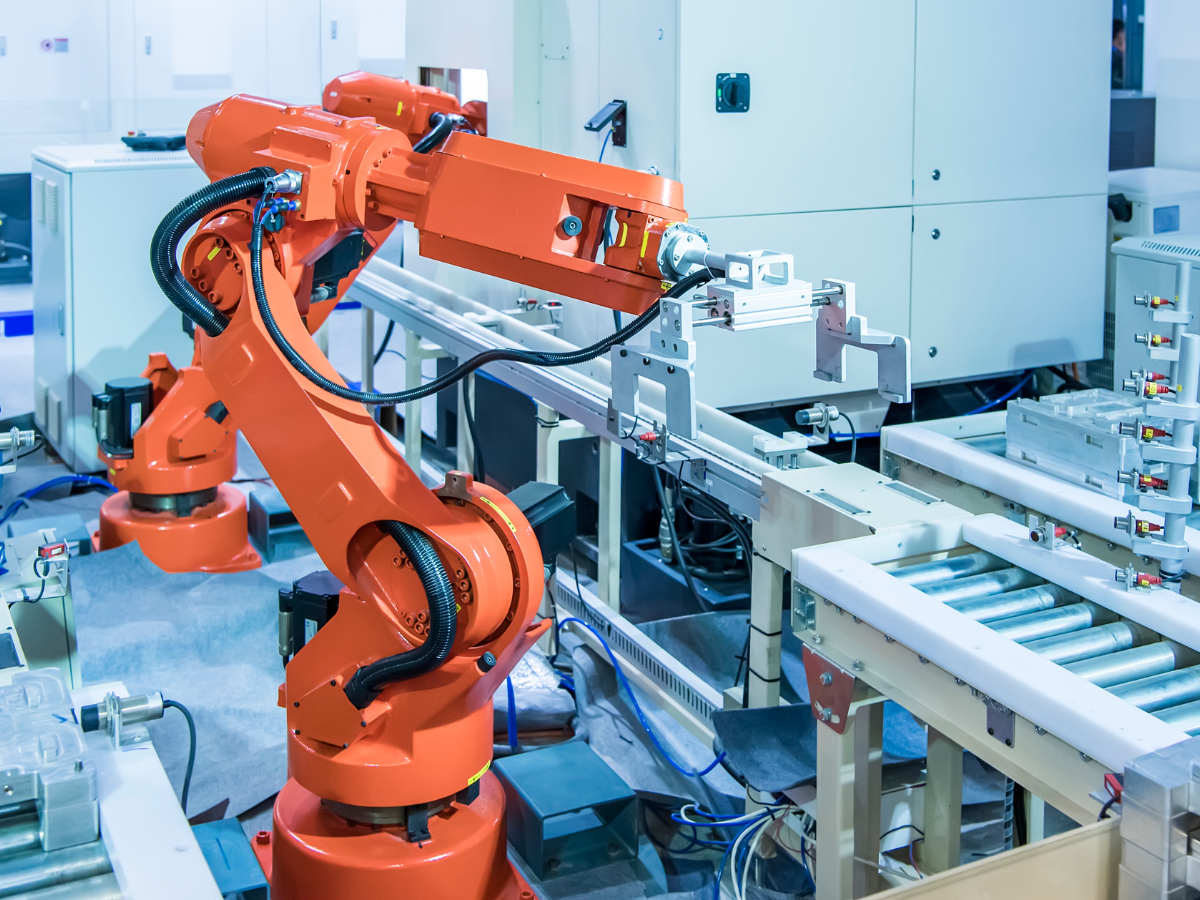 Pick and place line robot